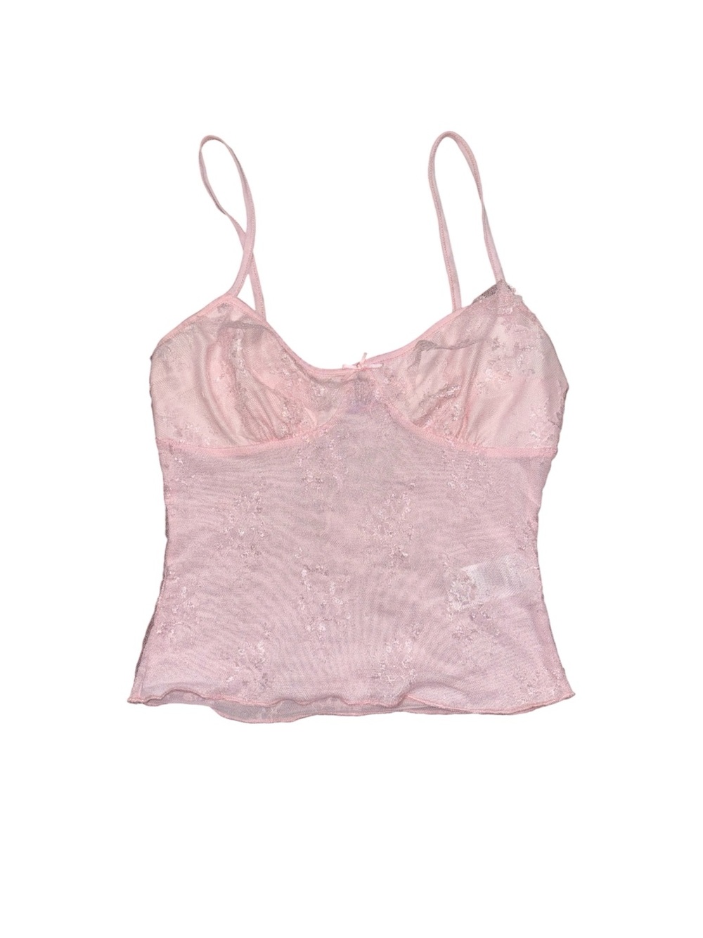 pink lace cami